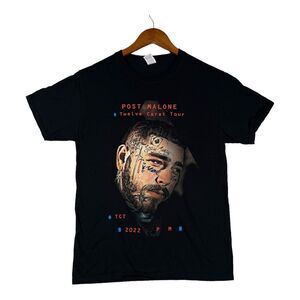 Post Malone Twelve Carat Tour Roddy Rich Rap Tour Concert Shirt Adult Small